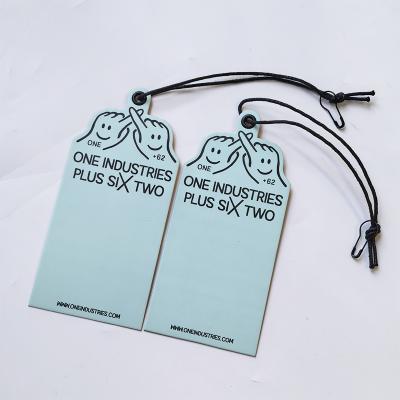 Custom Private Brand Name Printed Logo Eco Friendly Luxury Clothing Paper Hang Tags with Wax String and Metal Pins for Garment