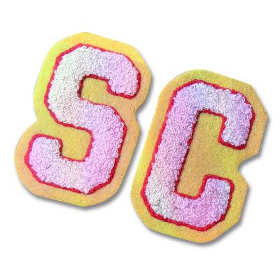 custom chenille Sublimation Printing Logo Embroidery patches brand