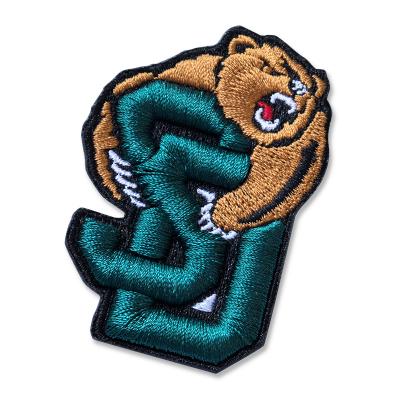 3D Foam Embroidery Iron on Patches